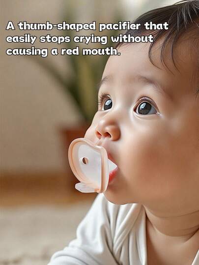 Soothing Pacifier - Soft As Breastmilk, Comfortable Sucking, Helps Baby Fall Asleep Easily, Anti-Colic Design, Silicone Material, Gentle On Baby's Delicate Mouth