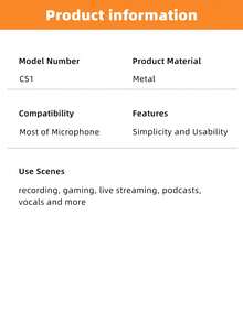 Microphone Arm Stand, Suspension Boom Scissor Mic Stand With Heavy Duty Clamp, 3/8" To 5/8" Adapter, For FIFINE AM8,K688,A8,A6V, For Voice-Over, Gaming, Recording, Studio, Home Office-FIFINE CS1 White - White - View 11