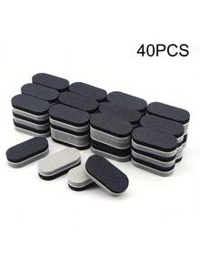 1/10/20/40/80件迷你海绵美甲锉100/180彩色指甲抛光双面打磨抛光角质层去除器修脚美甲锉工具 - 彩色 - 查看 11