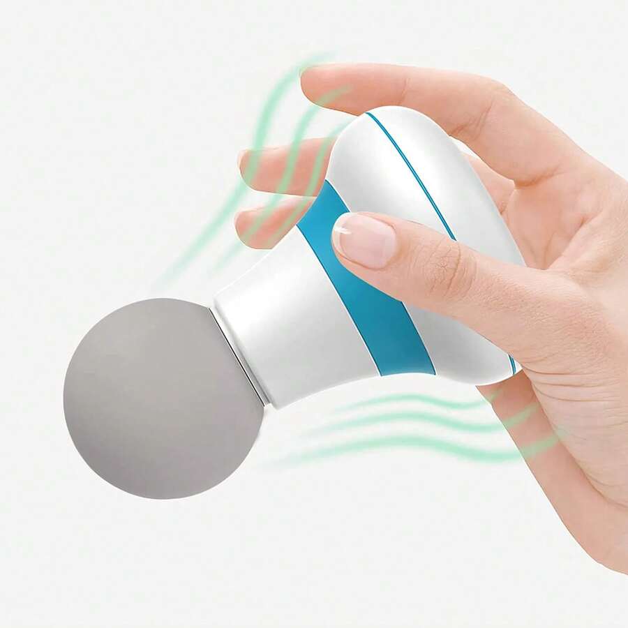 6-Mode Portable Massage Wand – USB Rechargeable Deep Tissue Massager For Neck, Shoulder & Back Pain Relief | Mini Electric Percussion Therapy Tool, Unscented & Travel-Friendly - trắng - Xem 1