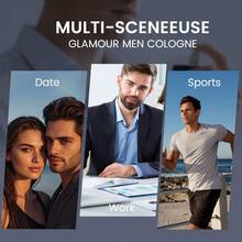 50毫升男士持久古龙水淡香水（1.7液体盎司） - 沉香木质香调，丘比特香水。其令人无法抗拒的香气，完美适用于约会之夜、商务会议和日常使用。 - 男士古龍RZXS0044 - 查看 3