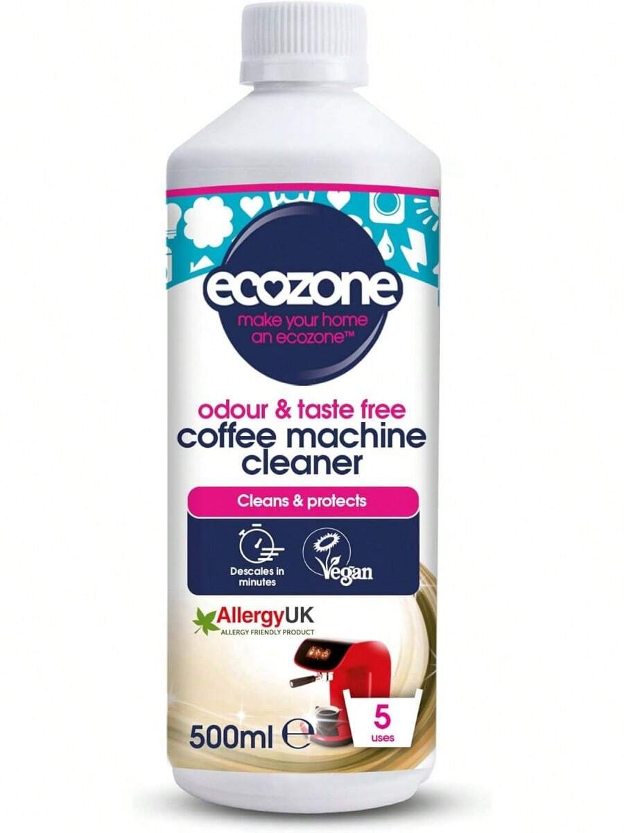 Ecozone Coffee Machine Cleaner And Descaler 500 Ml - 5 Applications Per Bottle - 1 - View 1