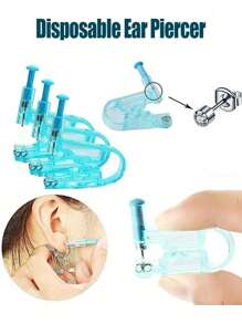 20/10/5PCS Disposable Ear Piercing Gun Kit Asepsis Healthy Easily Use Nose Lip Earring Piercer Tool Machine Set Ear Studs Body Jewelry Accessories