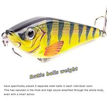 7.5cm 15g Glide Jerkbait Slow Sinking Hard Artificial Fishing Lures For Pike Musky Baits