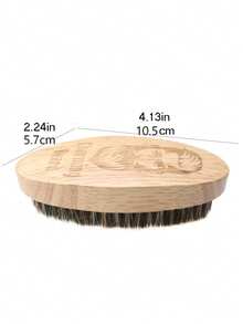 Escova para barba (1 unidade), escova de cabelo macia com cabo de madeira, escova para pescoço para limpeza de pelos cortados, feita de material composto de madeira e plástico, grau 4 de uso, ferramentas para estilizar o cabelo, kit para estilizar o cabelo