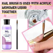 Professional Nail Art Brush Cleaner Liquid – Acrylic Gel Brush Care Solution, Fast Gel Dissolve,And Acrylic Liquid Monomer – Complete Cleaning Kit