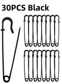 5-30 件大号服装安全别针 耐用绗缝毯别针 金银装饰别针 适用于帆布羊毛服装工艺品 DIY 珠宝工艺品 - 彩色 - 查看 25