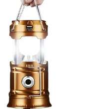 2 Piezas Linterna LED Solar Recargable 3 en 1 Portátil – Luz de Camping Multifuncional (Color Aleatorio) - Color aleatorio - Ver 7