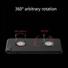 1 件 360° 可旋转磁性车载手机指环支架，锌合金多功能可折叠懒人桌面手机指环支架，兼容 、Android 手机，生日、家人、朋友礼物手机握持手机支架 - 彩色 - 查看 6