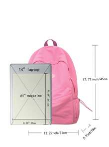 Women's Nylon Laptop Backpack, Suitable For 15.6inch, Unisex Casual Daypack Travel Rucksack School Bag