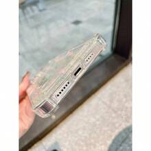 Spring Printed Transparent Card Holder Phone Case With Card Slots - Trong suốt - Xem 11