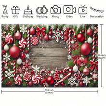 O pânză de fundal cu bucurie de Crăciun, decor de sărbători versatil pentru petreceri de Crăciun, evenimente interioare și exterioare, decor pentru casă, decor pentru grădină și curte și sărbători în aer liber, creând scene vibrante de festival.