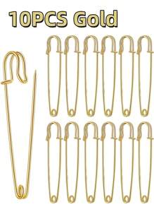 5-30 件大号服装安全别针 耐用绗缝毯别针 金银装饰别针 适用于帆布羊毛服装工艺品 DIY 珠宝工艺品 - 彩色 - 查看 13