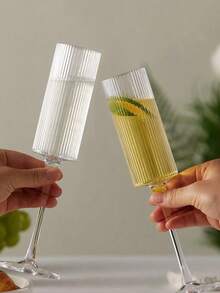 1/3/6pcs 5.5oz Unbreakable Plastic Champagne Flutes, Reusable Champagne Toasting Cups, Modern Elegant Style For Wedding Party Anniversary Christmas Birthday Valentine's Day Gift, Outdoor Camping Use, Father's Day Gift - Multicolor - View 6