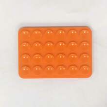 1 pieza Soporte de teléfono de silicona con 24 ventosas antideslizante y lavable de doble cara, accesorio para power bank y funda de teléfono