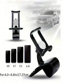 1 buah Dudukan Ponsel Mobil yang Dapat Diputar, Dudukan Ponsel Multifungsi, Dudukan Ponsel Dashboard Mobil yang Dapat Diputar 360° - Kunci Gravitasi Stabil, Anti Guncang, Dudukan Ventilasi Udara - Dapat Diatur, Pemasangan Mudah, Desain Ringkas, Cocok untuk Smartphone - Kompatibilitas Universal, Tahan Air, Tidak Membutuhkan Baterai, Aksesori Mobil Universal, Hadiah Liburan - MultiWarna - View 4