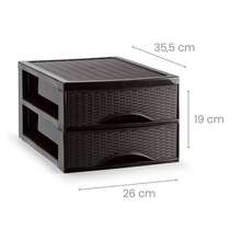 Drawer Storage Cabinet - 棕色 - 查看 3