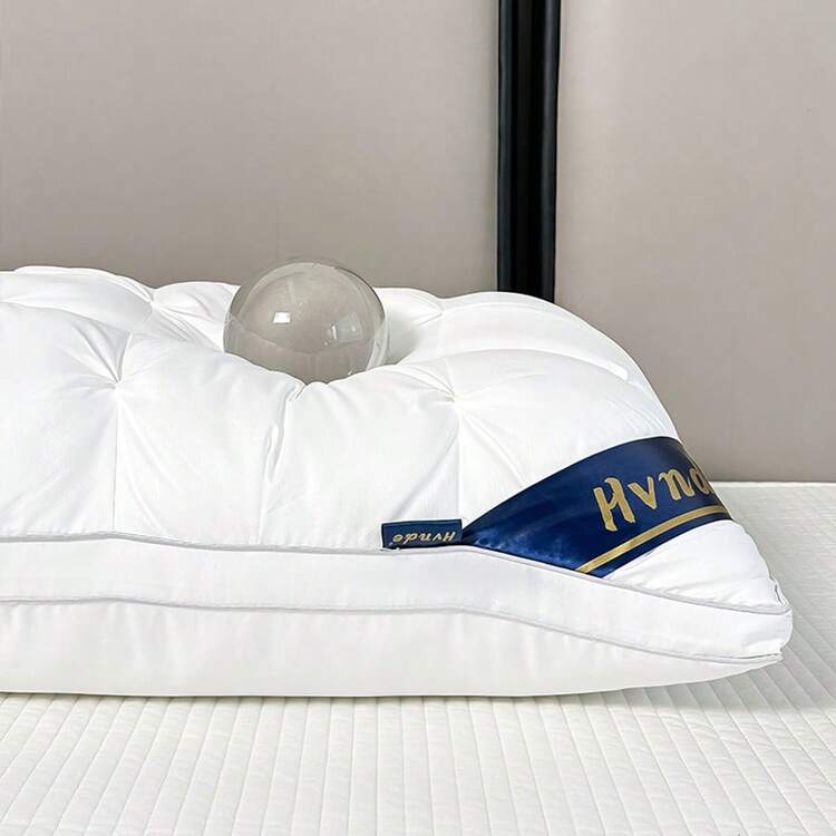 2Pcs King Size Luxuny 5-Star Hote! Qualty Pow,19x2 Inches - Dep Slep Neck SuportNon.Colapse High Pilow Core For . Seasons, Machine Washable,White Satnfinish.Piows For Sleping - 2 cái màu trắng - Xem 6