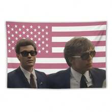 C-Ooper XX Koch And Nicholas XX CChavez Pink American Flag Tapestry Gift Nicholas Chavez Pink American Flag Gift Free Menendez Brothers Decoration Wall Tapestry Gifts