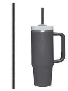 7pcs/6pcs/1pc/Set Replacement Glitter Straws For 40oz/30oz Cups, Material Reusable Straws With Cleaning Brush, Suitable For 30oz/40oz Cups, Cute & Modern Design, Great Gift For Family, Friends, Lover, Christmas, Valentine's Day - Multicolor - View 8