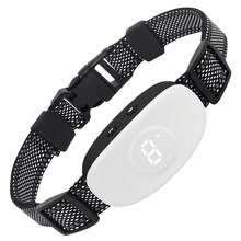 Hunde Bellkragen für große, mittlere und kleine Hunde, aufladbarer intelligenter Bellkragen, Anti-Bellen Trainingskragen mit 8 einstellbarer Empfindlichkeit Piepton Vibration, 2 Farben zur Auswahl: Weiß und Schwarz