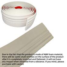 1pc 2m X 9.8cm NBR Anti-Collision Baseboards Self-Adhesive Waistline Wall Stickers, Home Decor