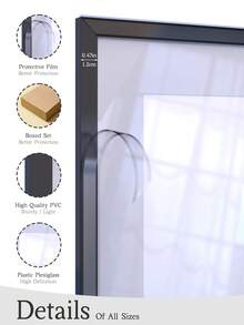 1/3/5pcs High-End Exquisite Picture Frames For Gift, Extraordinary Texture Photo Frames Set, Matte Black Surface, Made Of High Quality PVC Material, Far Superior To Other Frames In Quality, Real Shoot, What You See Is What You Get ,Multi Collage Gallery Photo Frames, Exquisite Square Picture Frames For Wall, Portrait Frame For Photo Wall, Diamond Painting Picture Frame, 12x16/11x14/8x10/8x8/5x7/4x6-Inch, 30x40/30x30/20x25/20x20cm - Matte Black - View 10