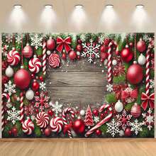 O pânză de fundal cu bucurie de Crăciun, decor de sărbători versatil pentru petreceri de Crăciun, evenimente interioare și exterioare, decor pentru casă, decor pentru grădină și curte și sărbători în aer liber, creând scene vibrante de festival.