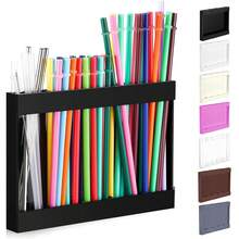 Soporte de pajitas de acrílico, organizador de pajitas de gabinete con cinta adhesiva de doble cara, dispensadores de pajitas altas, recipiente de almacenamiento de pajitas reutilizables para armario, mostrador de cocina, blanco, negro, transparente, marrón, beige, soporte de pajitas de acrílico rosa para puerta de gabinete con cinta adhesiva de doble cara, organizador de pajitas reutilizables, recipiente de almacenamiento de tumblers, accesorios de cocina para mostrador, armario