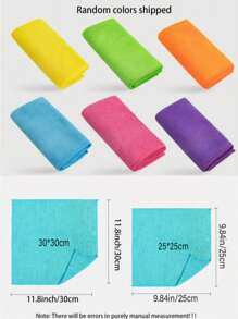 10 Pieces/Pack Microfiber Cleaning Cloths, 25*25cm/30*30cm Random Color Cleaning Cloth, Absorbent Cloth, Kitchen Cloth, Glass Cleaning Cloth Home Cleaning Multi-Color Soft Quick-Drying Absorbent Sponge Set - Kitchen, Bathroom, Home, Home Supply Business