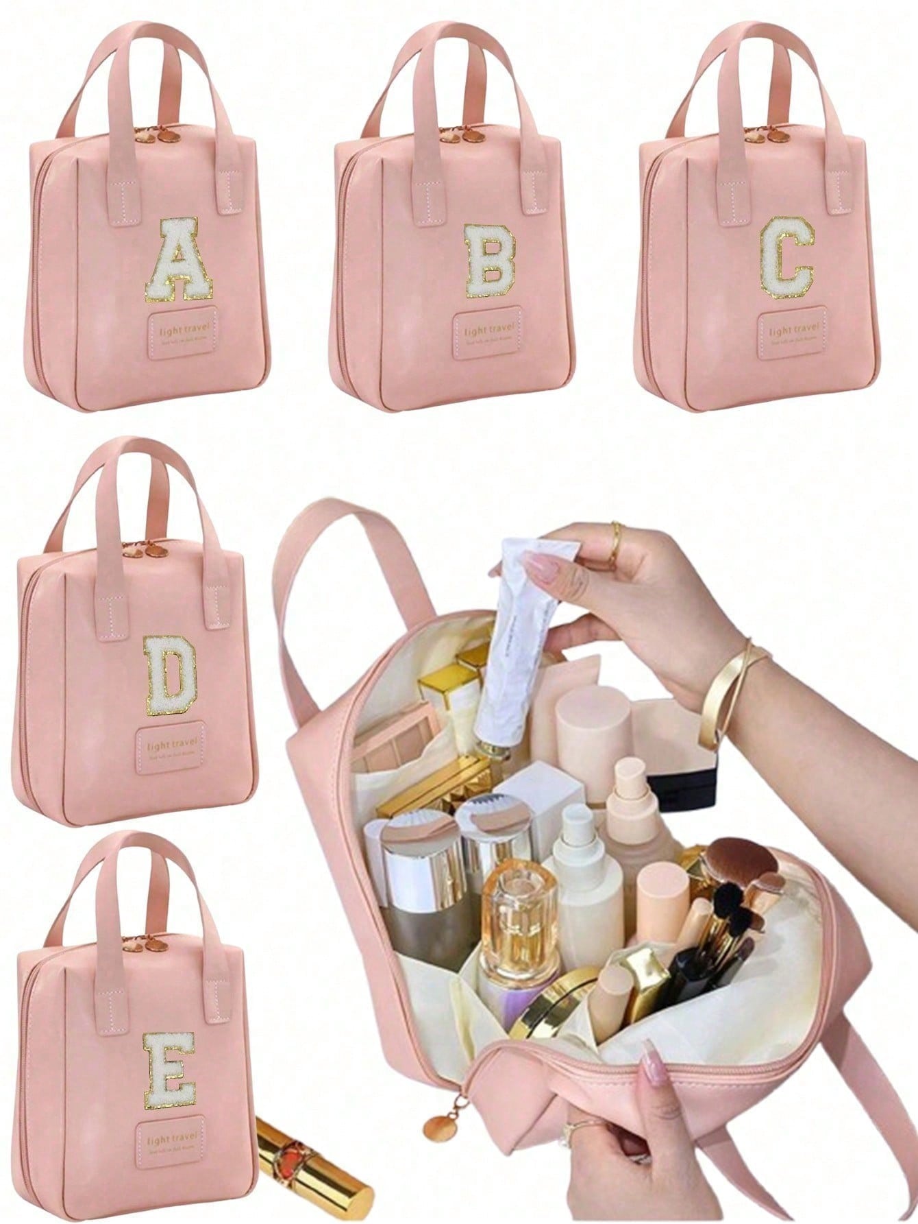 1 حقيبة سفر كبيرة السعة مقاومة للماء، منظم متعدد ا...