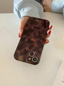 Fashionable Leopard Print Tie Dye Gradient Phone Case Suitable For IPhone 17Promax/17air/17/17Pro/16Promax/16/15Pro/14/13/12/11promax/13Pro, Personalized Middle Eastern Design, Hard PC Material Phone Case