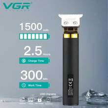 VGR Professional Electric Metal Hair Clipper, Portable Cordless Hair Trimmer, Precision Hair Clipper V-082 - Multicolor - View 4
