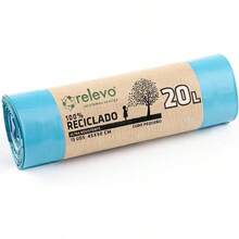 Relevo 100%  Bin Liners, Heavy Duty 30 L, 45 Bin Bags With Drawstrings - D - 20 L - View 13
