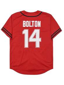 Áo bóng chày nam Wildcats #14 Troy Bolton Movie Stitched Jersey - Đỏ - Xem 2