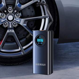 150PSI Tire Inflator, Portable Air Compressor - Car Accessories, Multi-Functional Tire Pump, Car Air Pump, 3x Fast Inflate And Auto Shut-Off Function, 7.4V 1500mah Li-Ion Battery. Suitable For Car/Motorcycle/Bicycle/Basketball. Gift