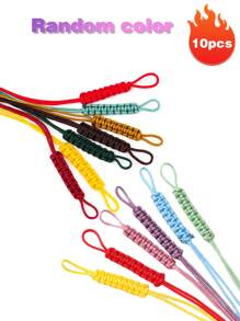 1 pièce Fil de perles en acrylique de haute qualité pour hommes et femmes, couleur unie en soie, convient pour la fabrication de bracelets et de colliers DIY - Élément de bijouterie non élastique, tricoté