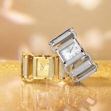 DAYAND NIGHT 2025 New Women's Quartz Watch – Luxurious Diamond Elegant Gold/Silver Fashion Wristwatch, Unique Design, Party Dress Accessory, Gift Box (Perfect For Valentine's Day, Anniversary & Birthday) - 彩色 - 查看 3