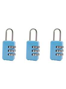 1pc Mini High-Grade Metal Combination Lock, 3-Digit Password, Suitable For Luggage, Suitcases, Gym Lockers, Drawers, Ideal Travel Accessory, Portable, Durable, Anti-Tamper, Compact Design, Convenient To Carry, Essential For Travel And Back To School Season - Multicolor - View 21