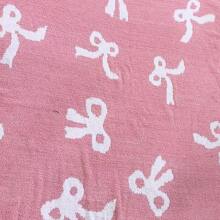 Pătură din fleece cu jumătate de față, pătură cu model de fundă, potrivită pentru decorul casei și cadouri, pătură de pluș moale și confortabilă, potrivită pentru canapea, pătură pentru canapea