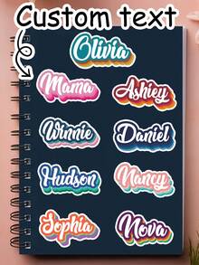 ملصقات زجاجة مياه مخصصة، ملصقات اسم هولوغرافية مخصصة، ملصقات بطاقة اسم شخصية، ملصقات اسم قابلة للتخصيص، هدايا عيد الميلاد، أحرف ملونة مشعة، دفاتر، أجهزة كمبيوتر، ديكور الغرفة، لوازم العودة إلى المدرسة، مقاومة للماء، ذكرى سنوية، عيد المعلم، المدرسة، الأولاد، البنات، الأمهات، المنزل، الانتقال - النمط أ - مشاهدة 1