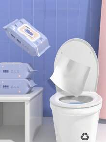 40 peças/80 peças/120 peças Papel Higiênico Úmido Descartável Jia Yan, Lenços Úmidos de Higiene Doméstica, Pacote Grande de Lenços de Limpeza Úmidos para Banheiro