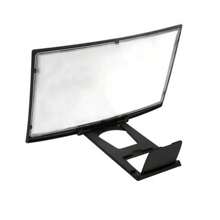 1pc Mobile Magnifying Glass, 12 Inch Curved Mobile Magnifying Glass Upgraded High-Definition 3D Mobile Screen Amplifier Mobile Phone Stand, With Screen Amplifier, Compatible With All Smartphones For Movies And Videos, Foldable Stand Extender, Bringing A Perfect Viewing Experience And Enhancing Your Gaming And Movie Nights. - Multicolor - View 8