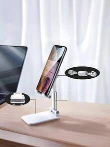 适用于手机和平板电脑的折叠支架，可调节桌面手机支架，可调节角度高度的桌面手机支架，适用于手机壳的桌面手机支架，适合所有手机，便携式手机桌面支架，耐磨