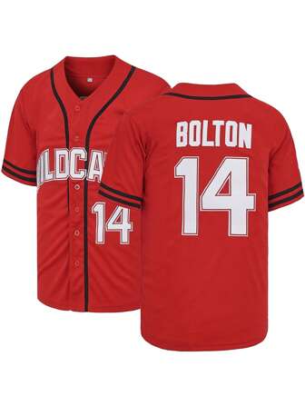 Men Baseball Jersey Wildcats #14 Troy Bolton Movie Stitched Jersey