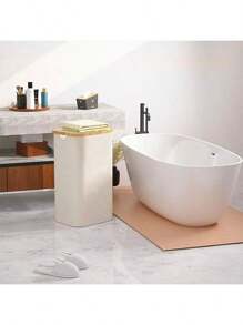 1pc Panier A Linge,Large Laundry Basket With Lid, 100L Tall Laundry Organizer Basket, Foldable Dirty Clothes Hamper With Handles, Collapsible Laundry Hamper, Waterproof Removable Bag For Bedroom Decor, Room Decor, Decorations, Decorations, Decor, Storage, Organizer Dress Pants Shoes Jeans Boots Skirtlaundry Hamper,Washing Basketbathroom Organizer,Basket,Storage Basket,Foldable Laundry Basket - Bamboo - View 10