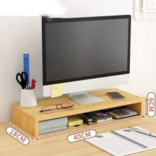 Computer Monitor Riser Stand, Office Desk Keyboard Storage Organizer Shelf, Desktop Pad - Multicolor - View 12