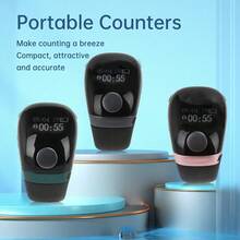 Removable Smart Ring Point Marker Row Finger Counter 99999 LCD Electronic Digital Button Tally Counter For Muslims Prayers
