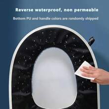 Household Toilet Seat Cushion, Cartoon Toilet Seat Cover, All-Season Toilet Seat Cover, Adhesive Toilet Seat Cover, Thickened Toilet Sticker Cushion In Autumn And Winter,Home Decorations For Halloween And Christmas,Thick And Thin Styles Will Be Randomly Dispatched,Retro Home Decoration