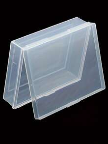 Hộp đựng bài tây trong suốt, hộp đựng bài tây bằng nhựa bền - trong suốt, hình chữ nhật với khóa cài chắc chắn dành cho bài poker và danh thiếp - chống thấm nước, hộp đựng đa năng để sắp xếp đồ đạc. - Nhiều màu - Xem 5